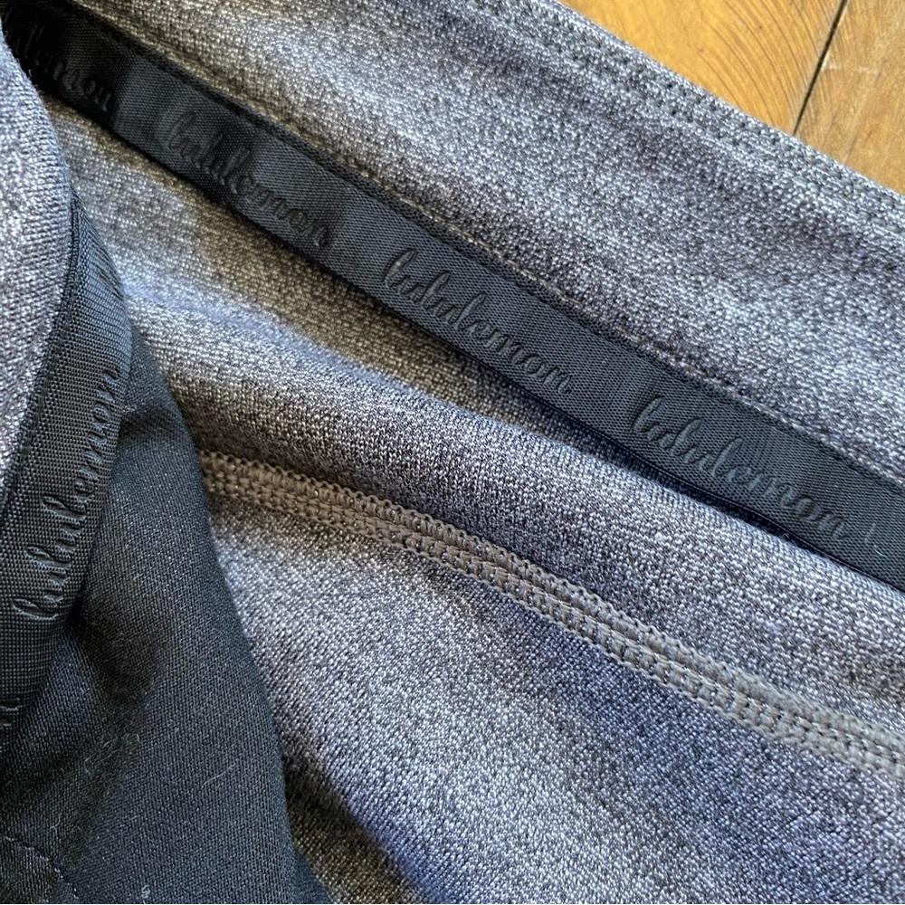 Lululemon On The Move Pant Ponte 28" Heather Core Dark Grey Trouser Pants Dress - Picture 8 of 9